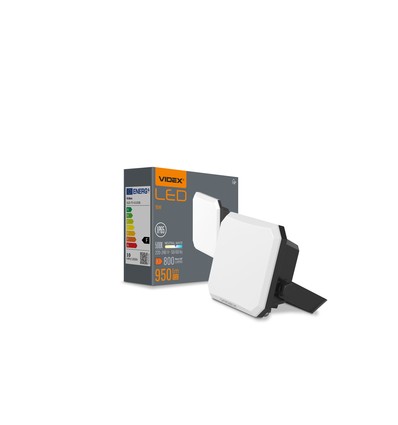 10W LED projektør - 95lm/W, IP65, 5000K, sort, udendørs