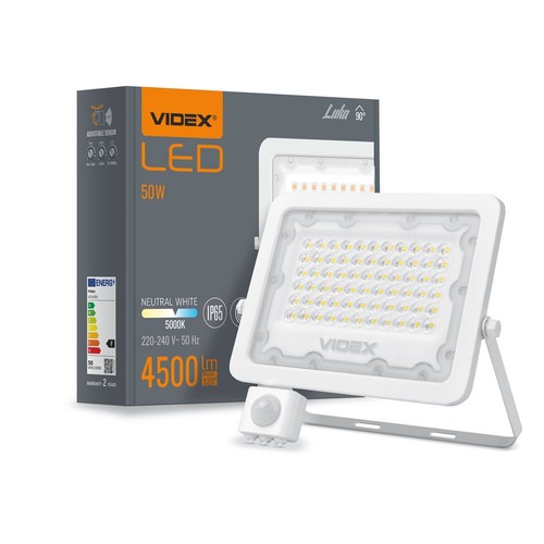 Luca spot 50W - LED, bevægelsessensor, neutral hvid, 230V, 4500lm, forbrug 50W