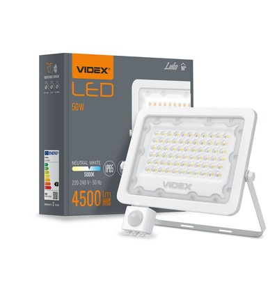 Luca spot 50W - LED, bevægelsessensor, neutral hvid, 230V, 4500lm, forbrug 50W