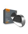 500lm solcelle væglampe med sensor - IP54, 5000K, sort, 220x220mm, bevægelsessensor