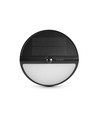 500lm solcelle væglampe med sensor - IP54, 5000K, sort, 220x220mm, bevægelsessensor