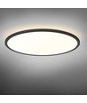 44W LED loftslampe med backlight - Ø50cm, IP54, sort, 3-CCT, 109lm/W, inkl. lyskilde