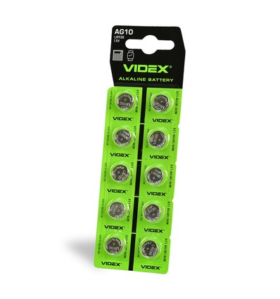 Alkaline batteri - AG10/LR1130, 10 stk