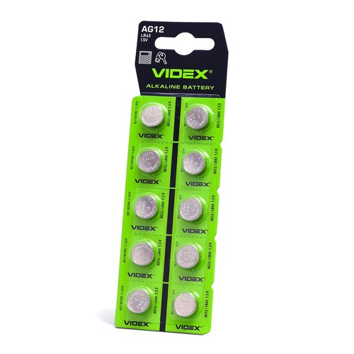 10 stk. AG12/LR43 - Alkaline batteri