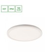 Nymphea Flad Duo 24W - CCT, 230V, 120°, IP54, Ø292x26mm, Hvid, Rundt.