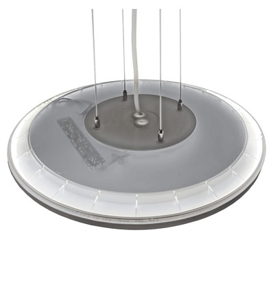 36W Nymphea Flat Duo LED loftslampe - 130lm/W, IP54, Ø40cm, CCT, hvid kant, inkl. lyskilde