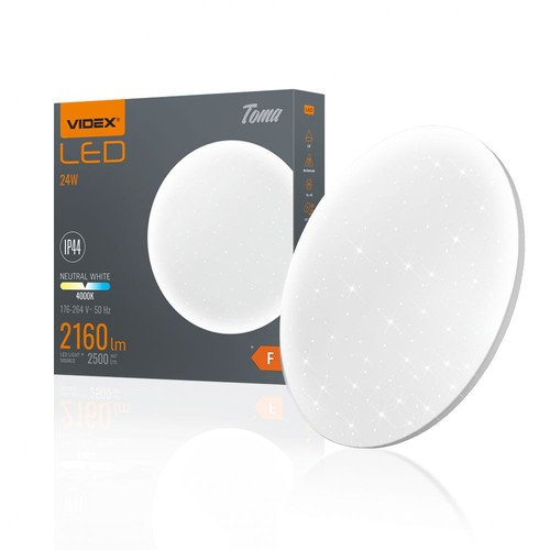 Toma loftlampe 24W - neutral hvid, 230V, lysstyrke 2500, forbrug 24