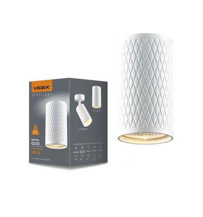 GU10 loftspot - flot design, GU10 fatning, uden lyskilde