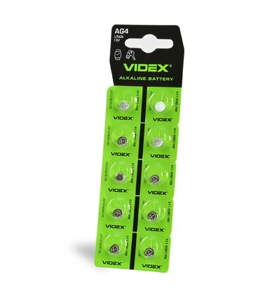 10 stk AG4/LR626 - Alkaline batteri, 10 stk