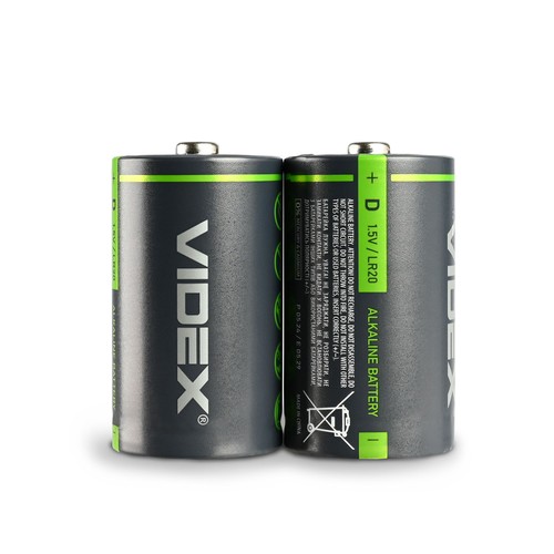 2 stk LR20/D - Alkaline batteri