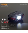 LED pandelampe - bevægelsessensor, 850mAh, genopladelig, IP67