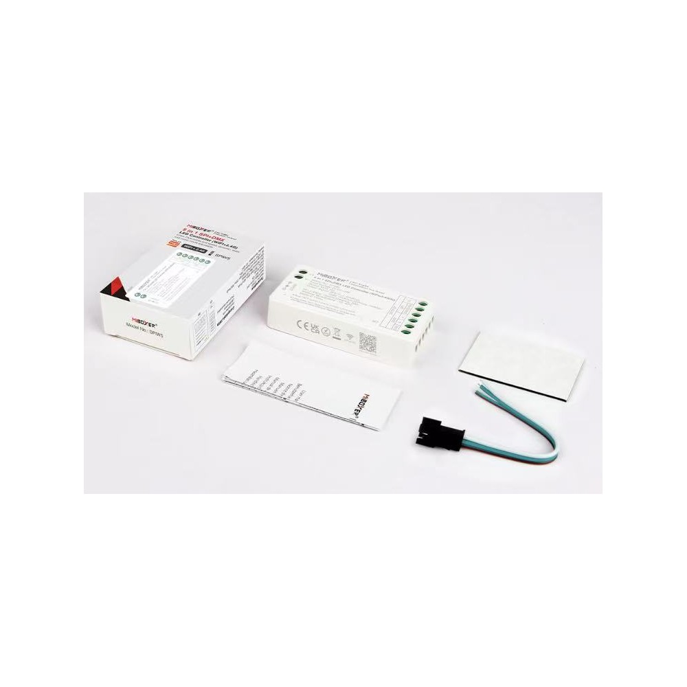 5i1 løbelys DMX+SPI+WIFI strip controller - RF, 12V/24V, RGB+CCT billede
