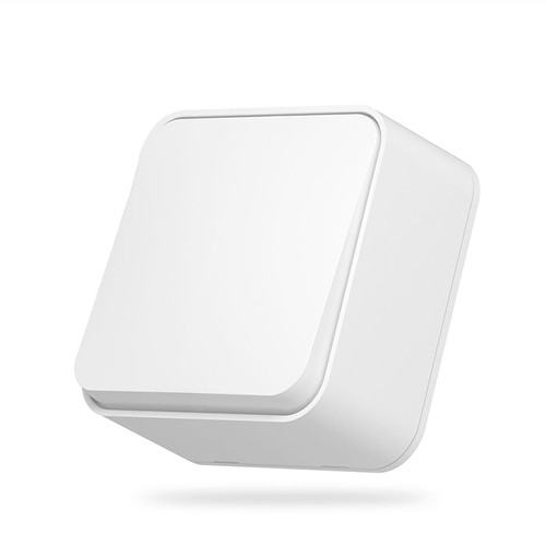 1-polet påbygningsafbryder - 68x68mm, IP20, hvid