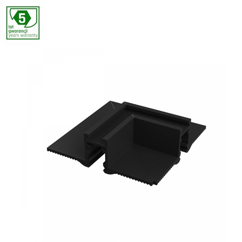 System Shift Nano - Forbindelse "L" Horisontal uden kant, Sort