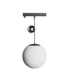 System Shift Nano skinnespot - Globe P sfære, pendel 100+1000mm kabel, 7W, sort