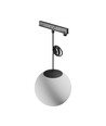 System Shift Nano skinnespot - Globe P sfære, pendel 100+1000mm kabel, 7W, sort