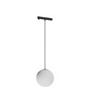 System Shift Nano skinnespot - Globe P sfære, pendel 100+1000mm kabel, 7W, sort