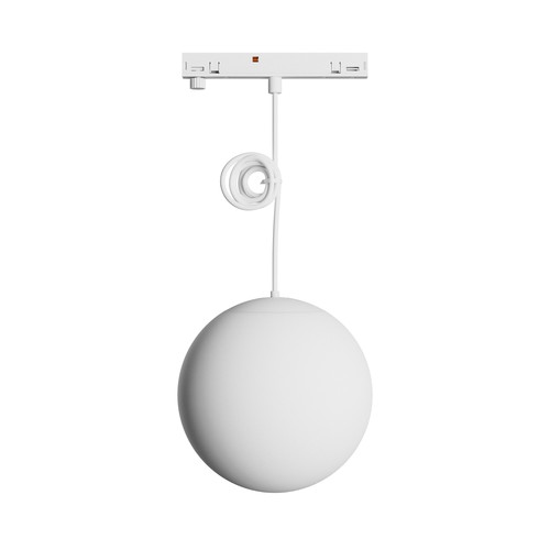 System Shift Nano skinnespot Pendel 7W - Globe P Kugle, 100+1000mm kabel, hvid