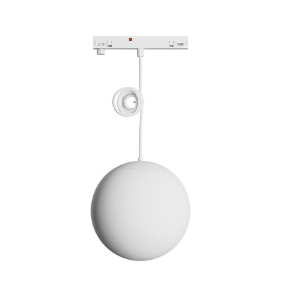 System Shift Nano skinnespot Pendel 7W - Globe P Kugle, 100+1000mm kabel, hvid