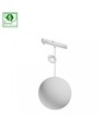 System Shift Nano skinnespot Pendel 7W - Globe P Kugle, 100+1000mm kabel, hvid