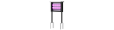 Solcelle insektlampe - Sort, IP65, 20W, dækker op til 120m2