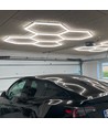 168W RA95 Hexagon LED 5 felter komplet sæt - Inkl. strømtilslutning