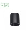 7W LED påbygningsspot, CCT - 3 lyskulør, Ø9cm, sort, UGR19, 45° spredning