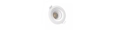 GU10 Fiale Core Deep indbygningsspot - Ø8,6cm, hvid, rund, justerbar, lav blænding, uden lyskilde