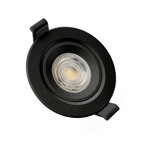 MR16 eller GU10 Downlight - Uden lyskilde og fatning, sort, Hul: Ø7,5 cm