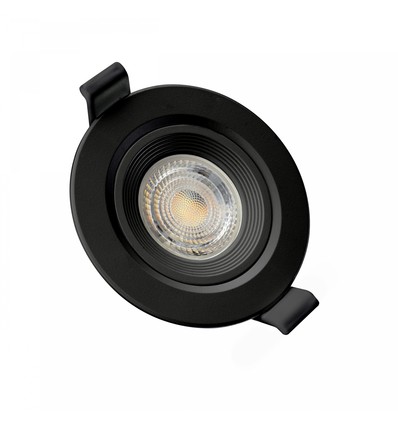 MR16 eller GU10 Downlight - Uden lyskilde og fatning, sort, Hul: Ø7,5 cm