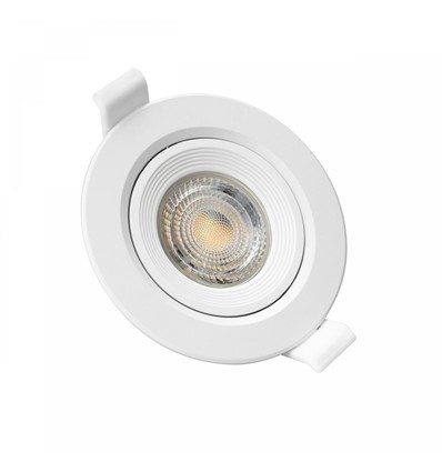 MR16 eller GU10 Downlight - Uden lyskilde og fatning, hvid, Hul: Ø7,5 cm