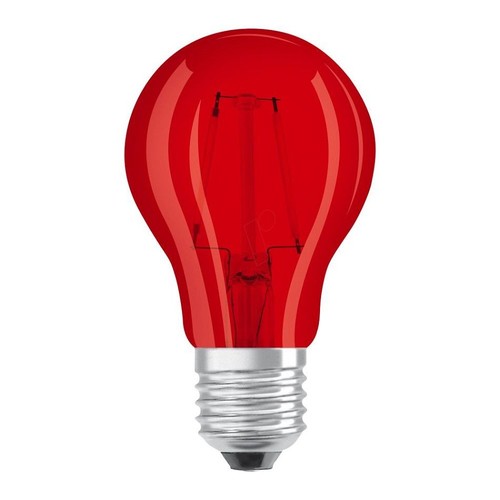 Outlet: Osram Farvede E27 LED Pære i Rød På 2,5W