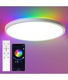 39W CCT loftlampe med RGBIC backlight - Ø30cm, Tuya, inkl. fjernbetjening