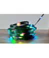 10m RGBIC LED lyskæde - 5V, IP20, 100 LED, grøn ledning, fjernbetjening + bluetooth, USB