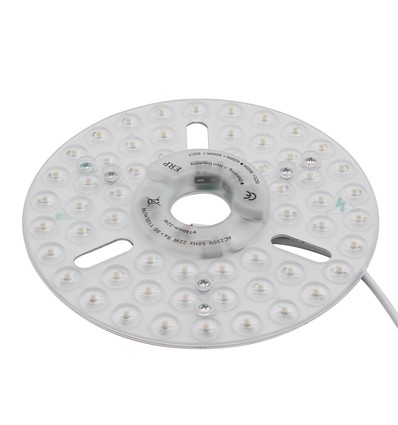 16cm / 24W Dæmpbar LED indsats med linser - Flicker free, erstat G24, cirkelrør og kompaktrør