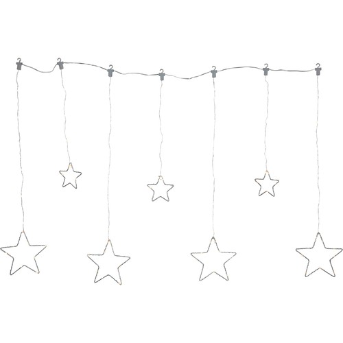Outlet: EGLO DEW DROP STARS LED LYSDEKORATION I SØLV - L1200 mm