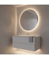 5m 230V vandtæt slim COB strip - tape på bagsiden, 9W/m, IP67, 296 LED/m, op til 100m