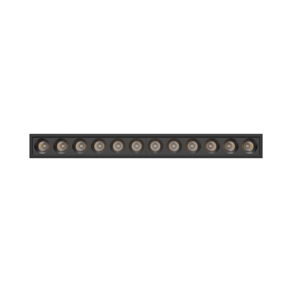 Grid S armatur 12W - overflademonteret, CCT, 230V, 40°, IP20, 222x26x60mm, sort, Spectrum - Dæmpbar : Ikke dæmpbar