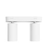 Loftlampe med 2 spots, GU10 - Hvid, IP20 indendørs, uden lyskilde