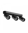 Loftlampe med 3 spots, GU10 - Sort, IP20 indendørs, uden lyskilde