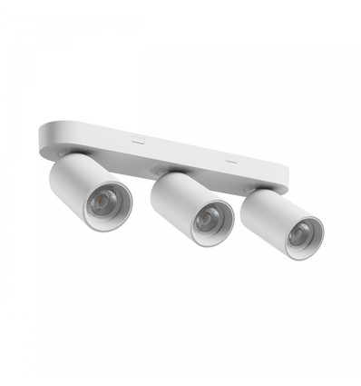 Loftlampe med 3 spots, GU10 - Hvid, IP20 indendørs, uden lyskilde