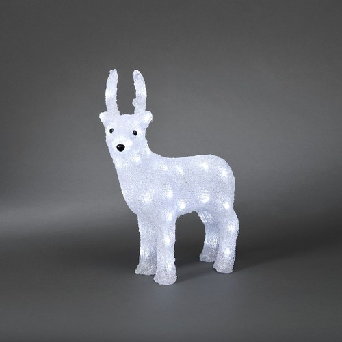 Outlet: Rensdyr med gevir 38 cm i højden (40 LED lys) IP44 - Konstsmide