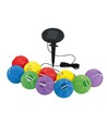 Solcelle LED Lyskæde, IP44 med 10 Farvede Rispapirlampe