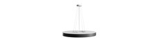 60cm 65W Nymphea Optima loftlampe - CCT, 7800lm, sort ring, 5 års garanti