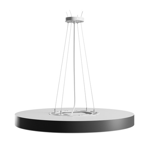 60cm 65W Nymphea Optima loftlampe - CCT, 7800lm, sort ring, 5 års garanti