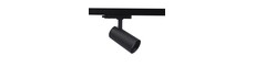 20W 3-faset RA97 skinnespot - 38 grader, Sort