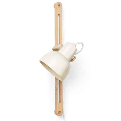Outlet: Mazo 16PLUS Væglampe Ø12 Til E14 Justerbar - Opal/Porcelæn