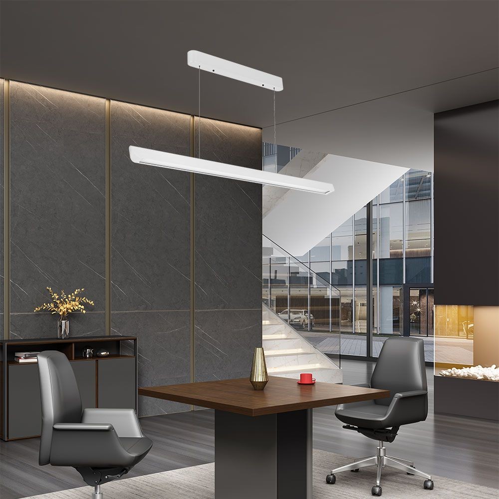 Vt-7-35 LED lampe 36W – lineær hængende suspenderet, Samsung, diffusorplade type 3i1 hvid – Kulør : 3-i-1