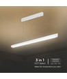 Vt-7-35 LED lampe 36W - lineær hængende suspenderet, Samsung, diffusorplade type 3i1 hvid