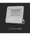 VT-44160 LED projektør 150W - 4000K, 1m wire, sort hus, gråt glas, 160lm/W